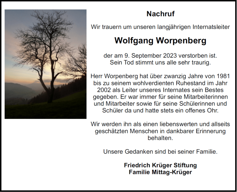 Nachruf Worpenberg 2023