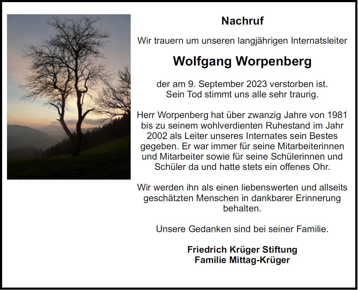 Nachruf Worpenberg 2023